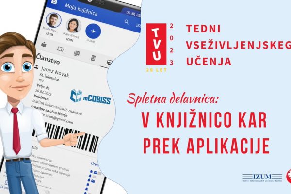 V KNJIŽNICO KAR PREKO APLIKACIJE