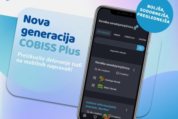 ISKALNIK GRADIVA COBISS PLUS – nov izgled